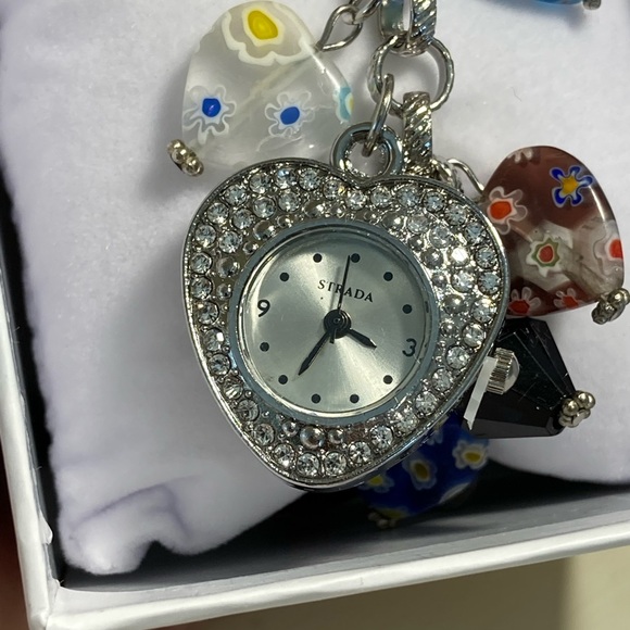 COPY - Millefiori Style Charm Bracelet and Watch - Picture 2 of 6